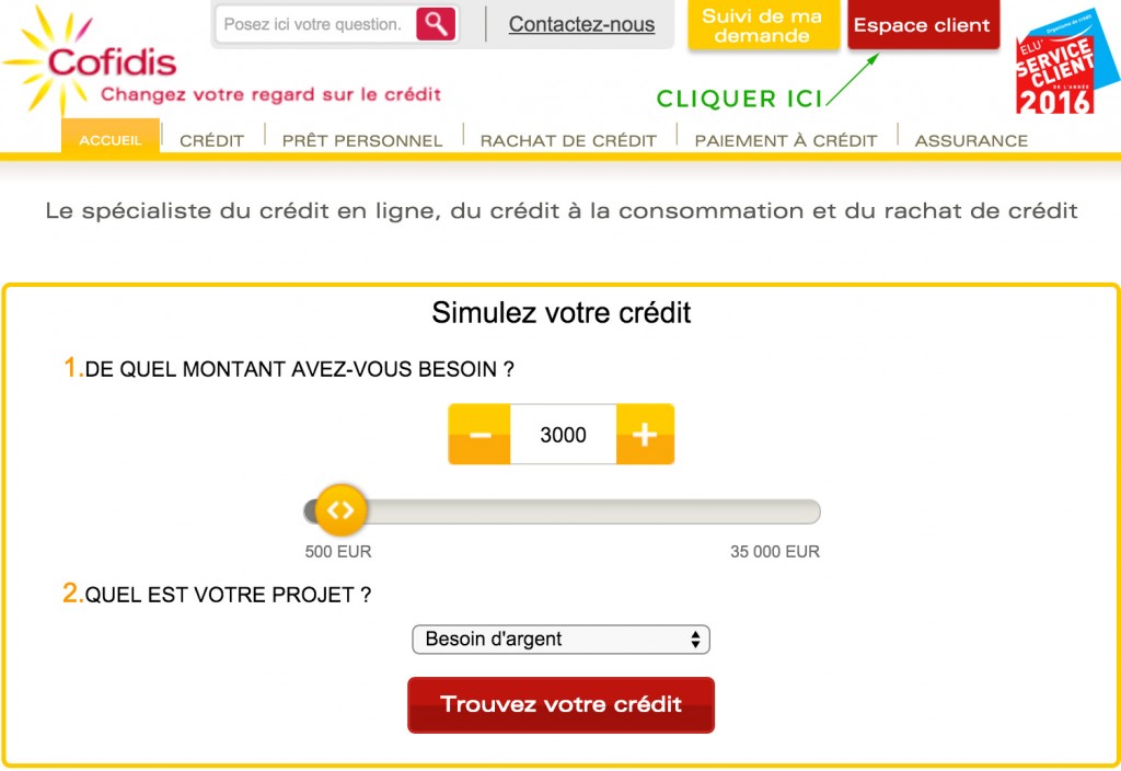 Cofidis mon compte