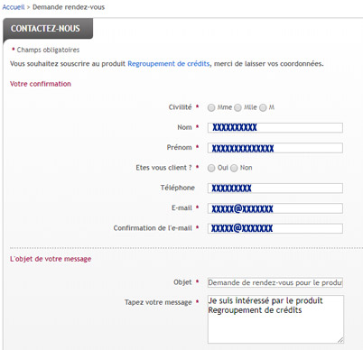 demande regroupement credit en ligne