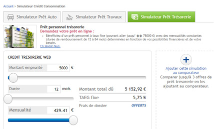 simulateur credit en ligne