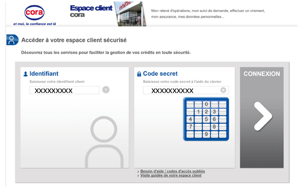 Carte cora espace client