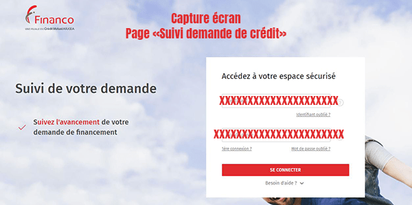 comment suivre ma demande de crédit en ligne?