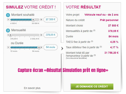 Simulation credit auto mediatis en ligne