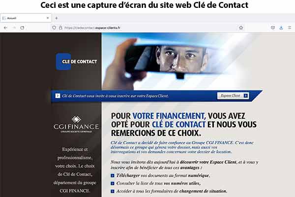 Site internet Clé de Contact