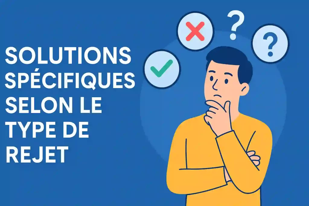 Solutions spécifiques selon le type de rejet prélèvement bancaire 