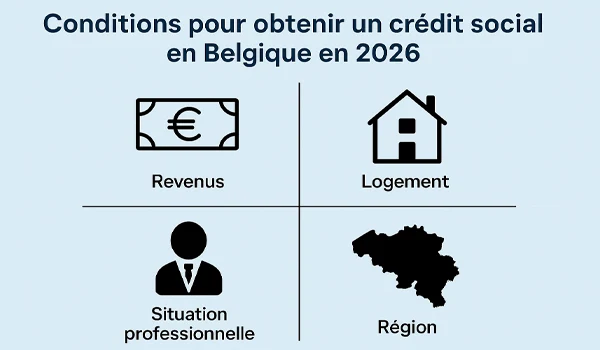 Conditions pour obtenir un crédit social en Belgique en 2026